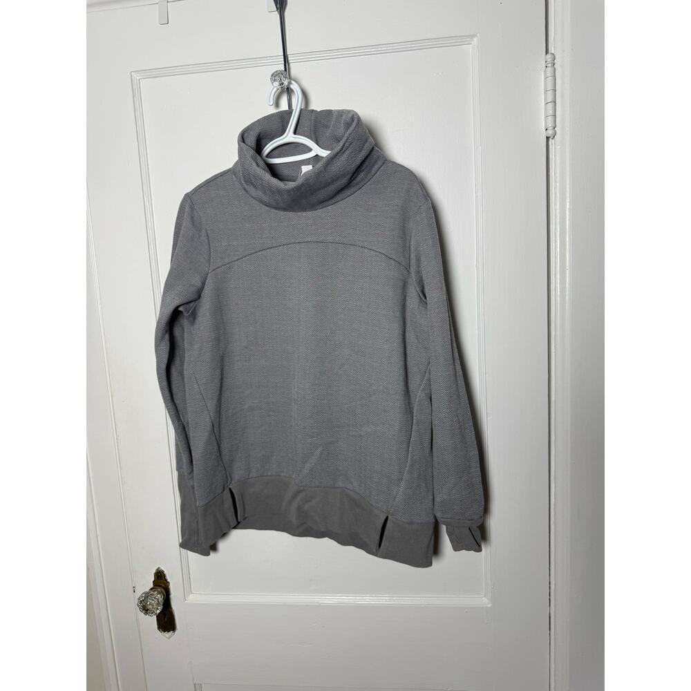 Avia Gray Minimalist Mock Neck Chic Athleisure Sweatshirt Size Women's XS - Picture 9 of 9